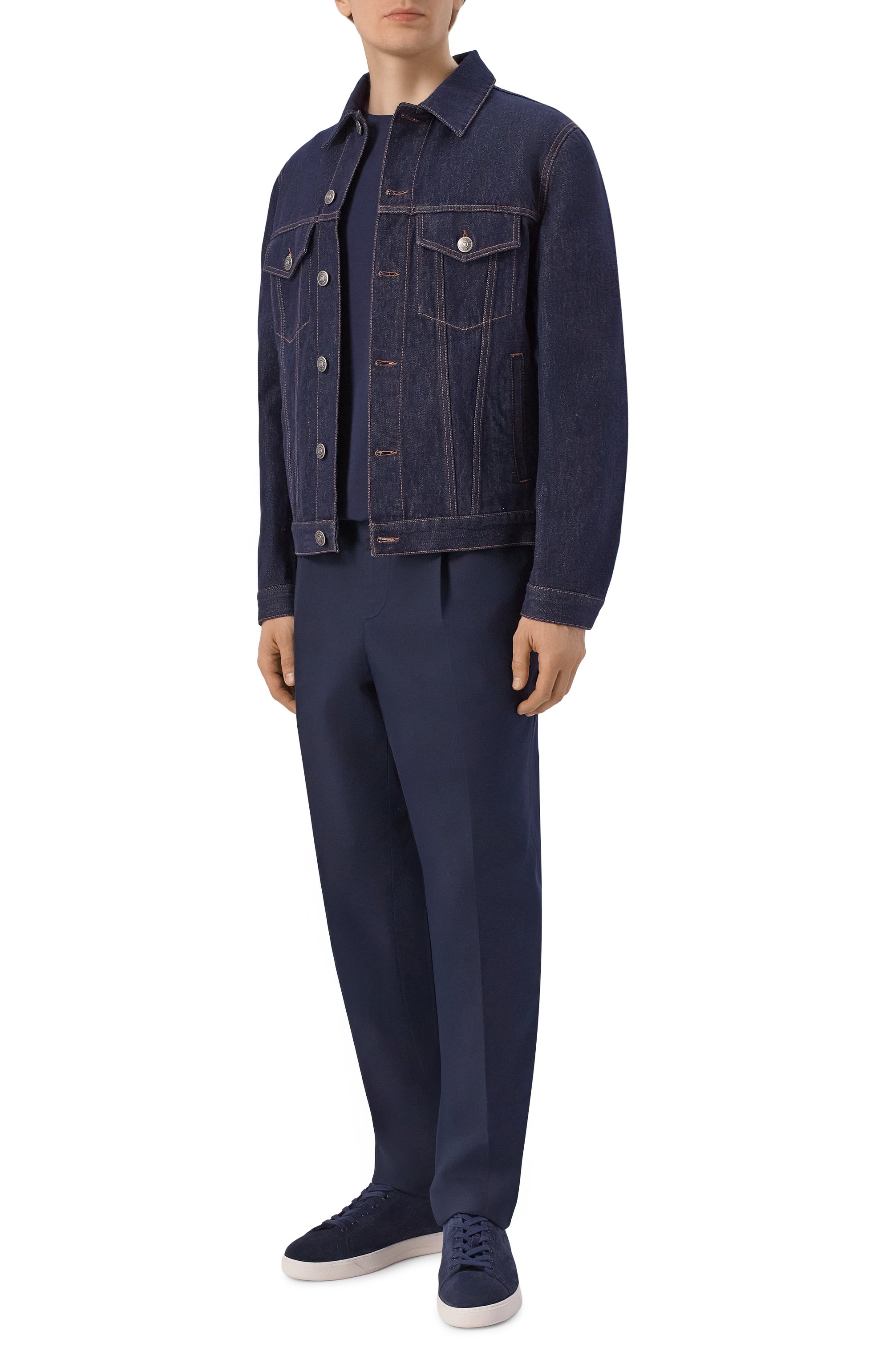 Хлопковая футболка TRUSSARDI, арт. G0228000123N, фото 2