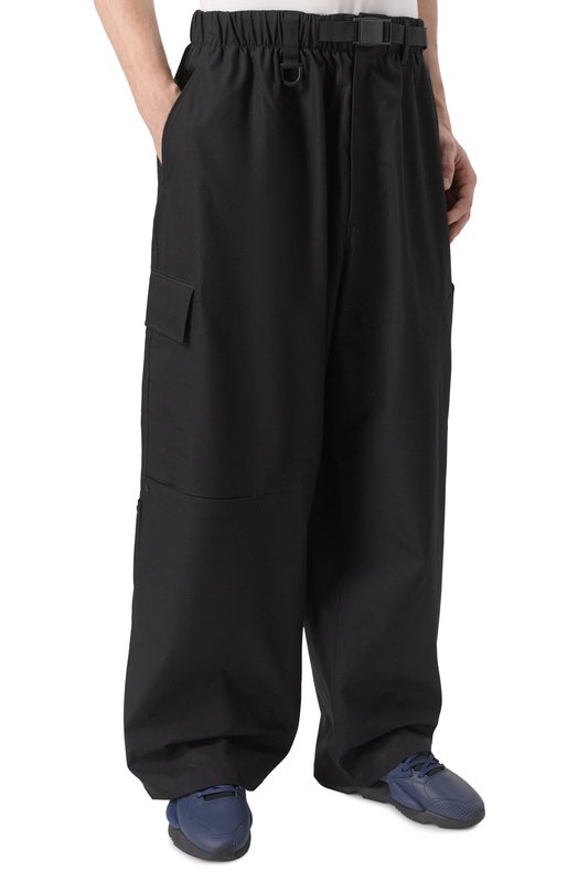Хлопковые брюки Y-3 JI7086 Чёрный  JI7086 Фото 3