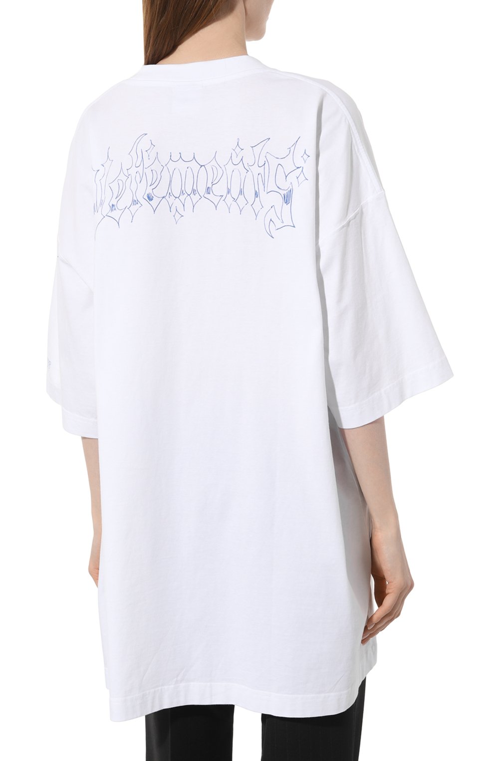 Хлопковая футболка VETEMENTS, арт. UE64TR340W, фото 4