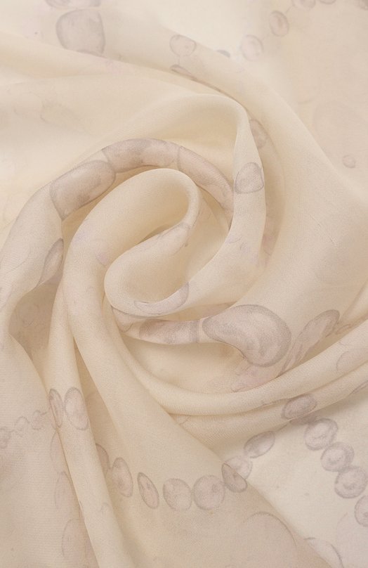 Шелковый шарф Lanvin 6L7020/SR659/ Бежевый  6L7020/SR659/ Фото 2