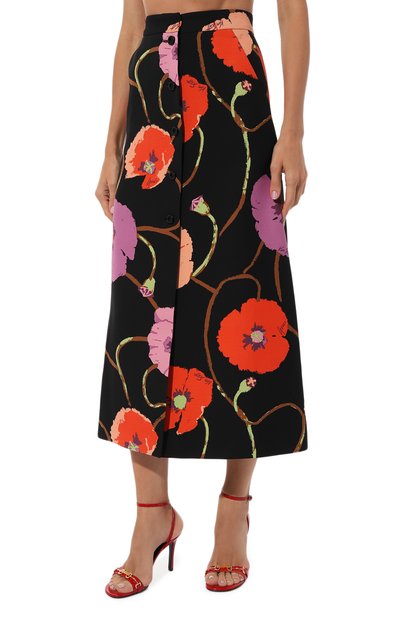 Юбка из шелка и шерсти GUCCI, арт. 643324 ZAGIC, фото 3