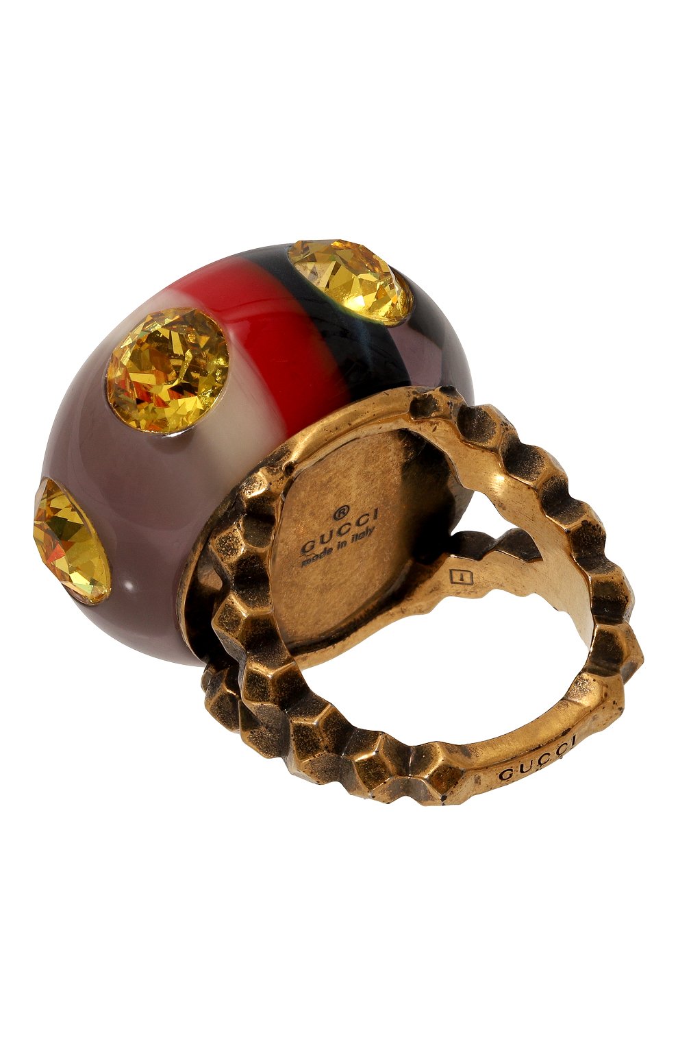 Кольцо GUCCI разноцветного цвета по цене 62100 руб., арт. 539113 I4259, фото 3 Кольцо GUCCI, арт. 539113 I4259, фото 3