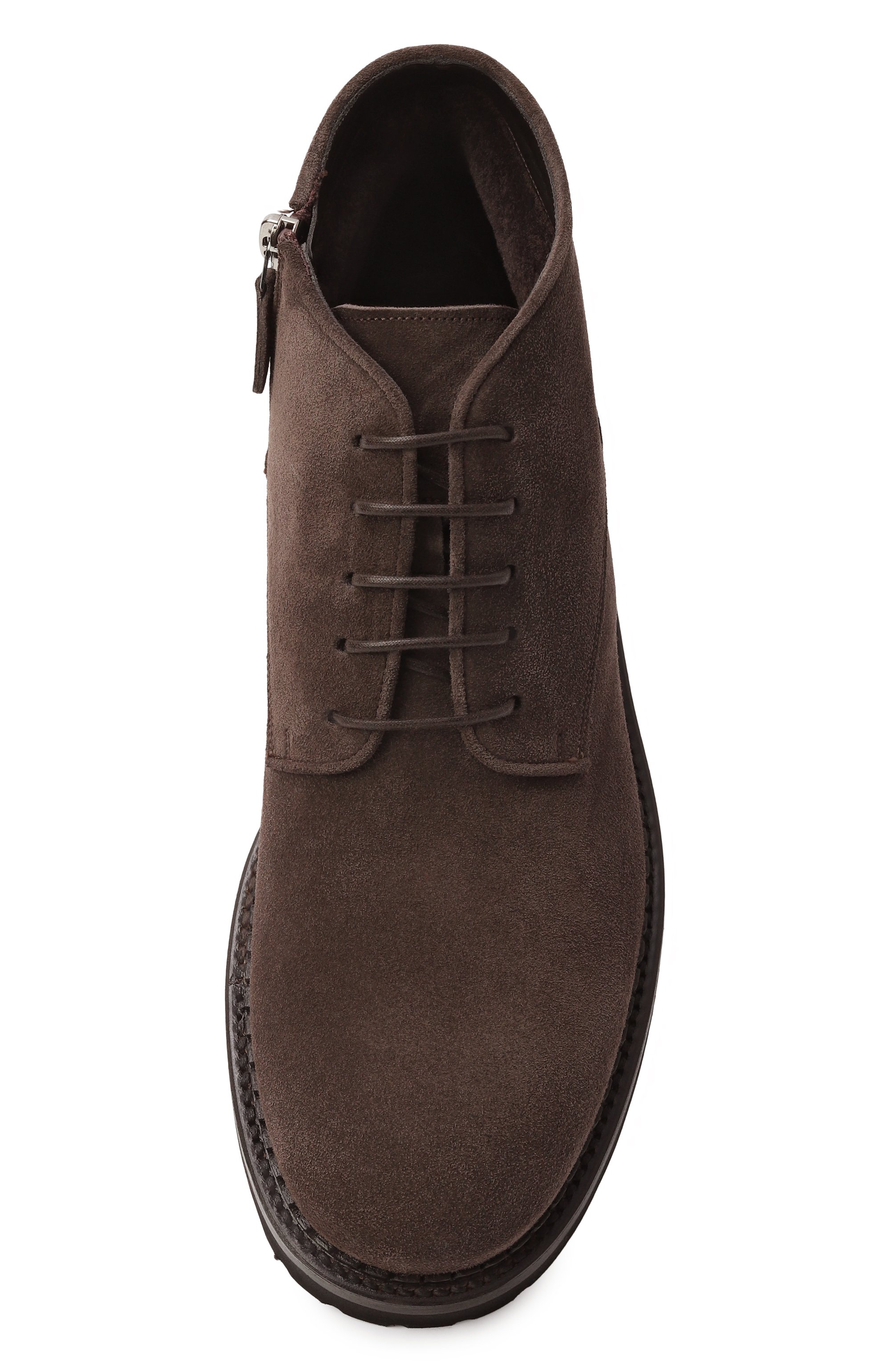 Замшевые ботинки W.GIBBS темно-коричневого цвета по цене 63050 руб., арт. 2035016/KIPS NUBUK FUR, фото 6 Замшевые ботинки W.GIBBS, арт. 2035016/KIPS NUBUK FUR, фото 6