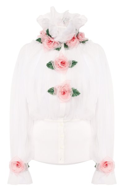 Шелковая блузка DOLCE & GABBANA, арт. F5L28Z/FU1BU, фото 1