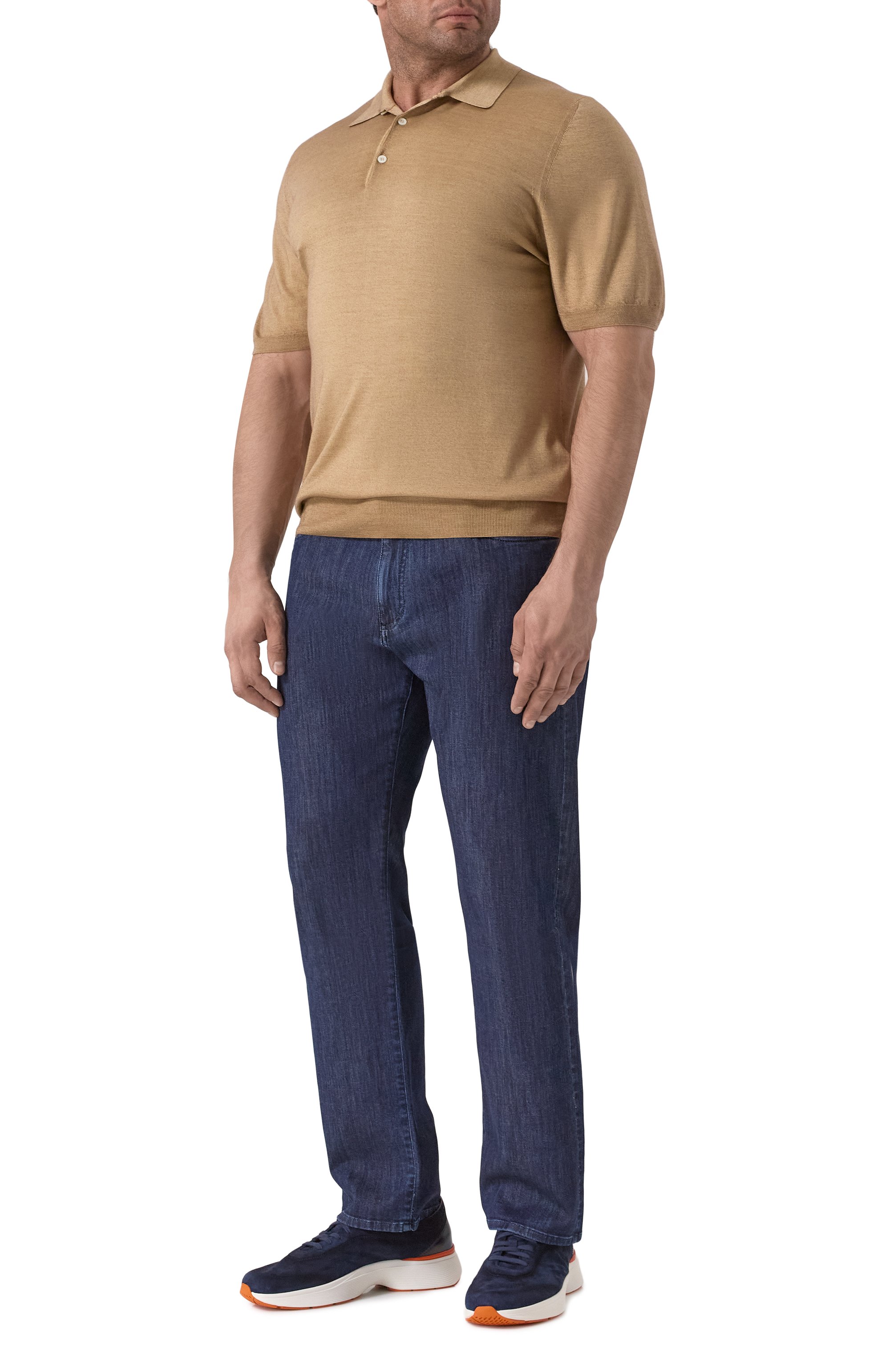 Поло из шерсти и шелка CANALI, арт. C0479B/MX01165, фото 2