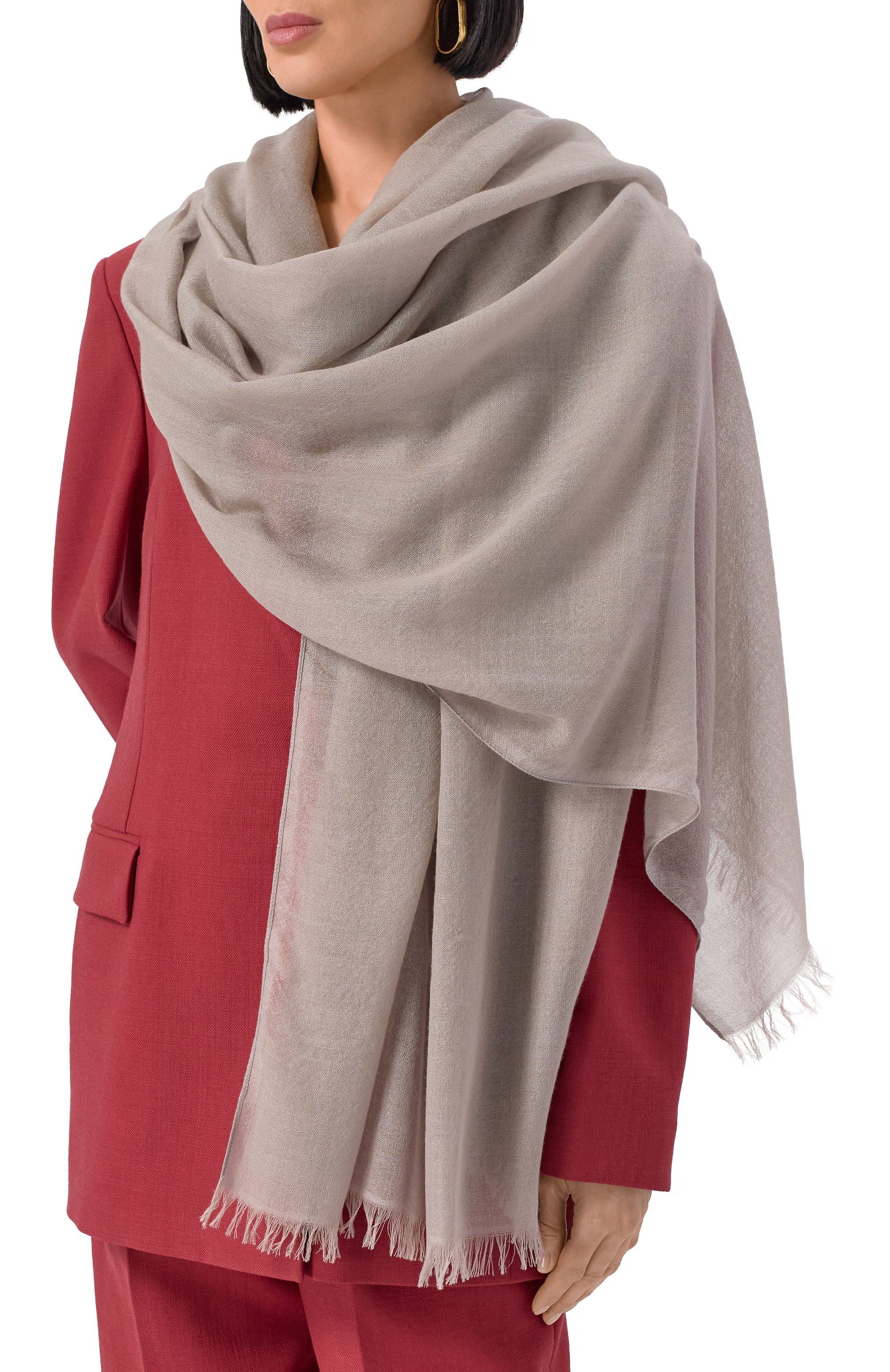 Шарф из кашемира и шелка BRUNELLO CUCINELLI, арт. MSC924059P, фото 2