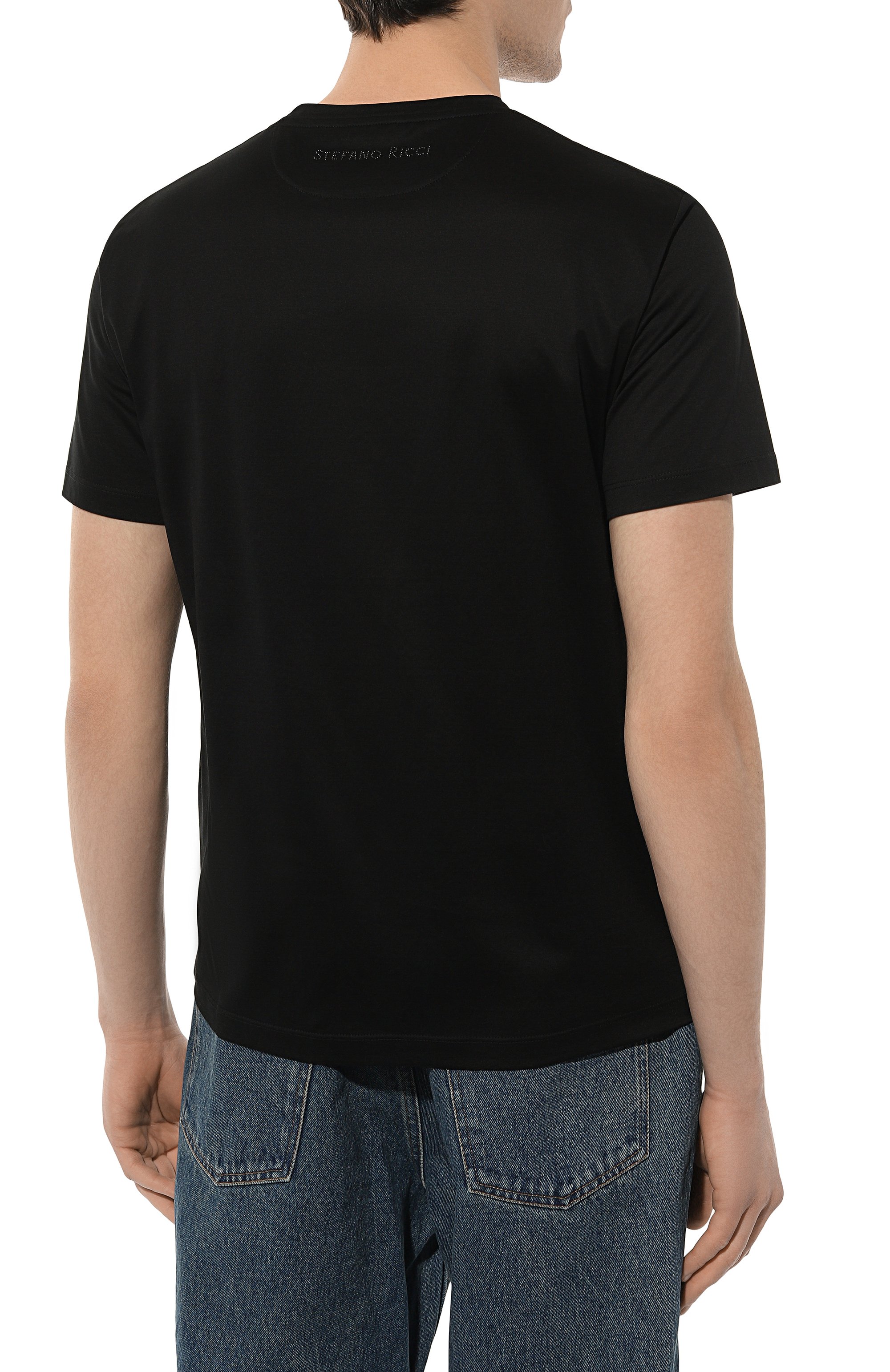 Хлопковая футболка STEFANO RICCI, арт. MNH4103160/TE0001, фото 4