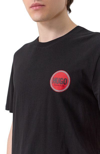 Хлопковая футболка HUGO, арт. 50530641, фото 5