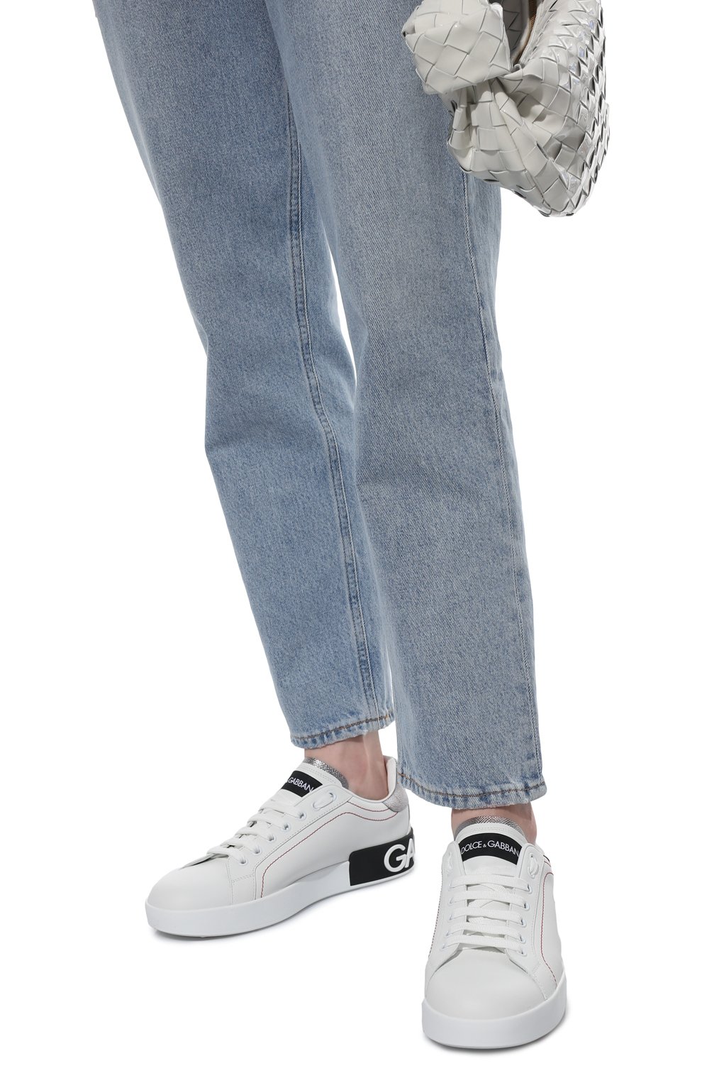 Кожаные кеды portofino DOLCE & GABBANA, арт. CK1587/AH527, фото 3