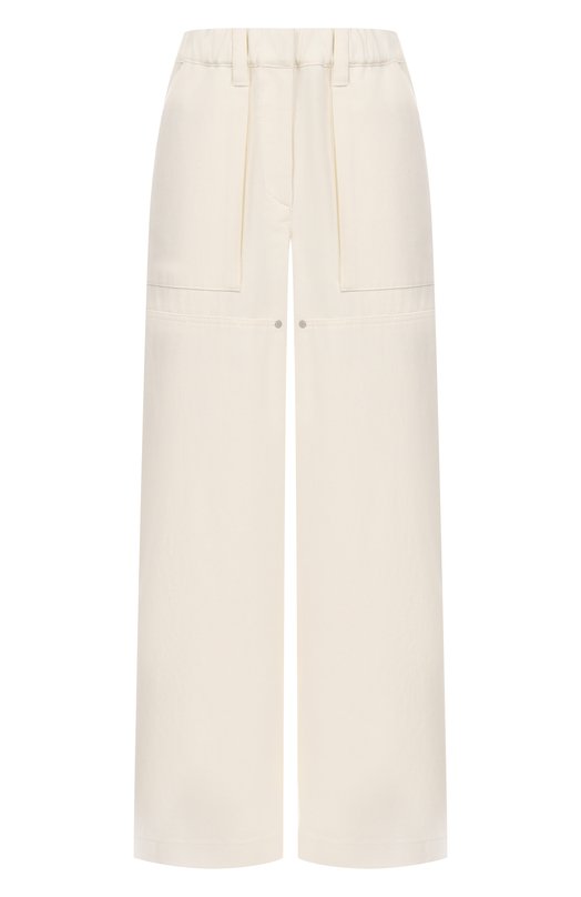 Брюки из хлопка и шерсти Brunello Cucinelli MB142P9161 Кремовый MB142P9161