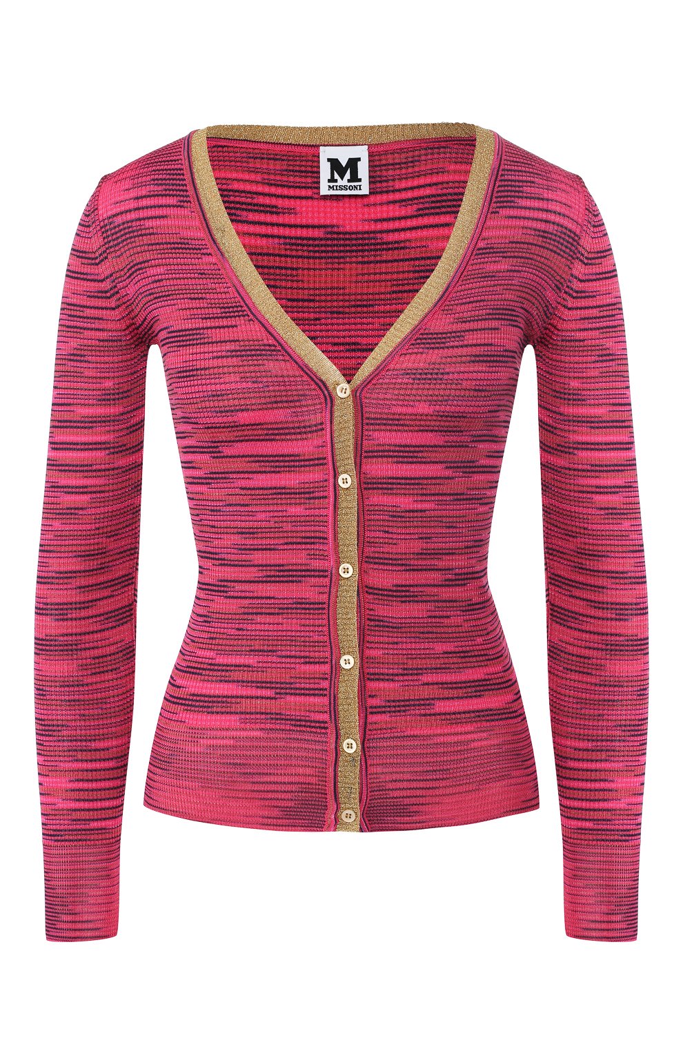 Кардиган из смеси хлопка и вискозы M MISSONI фуксия цвета по цене 25850 руб., арт. 2DM00007/2K0006, фото 1 Кардиган из смеси хлопка и вискозы M MISSONI, арт. 2DM00007/2K0006, фото 1