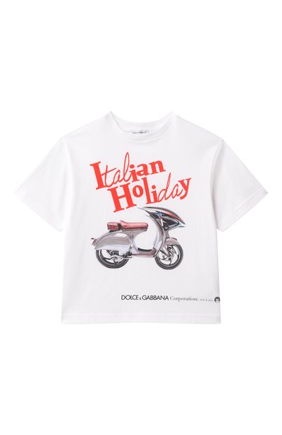 Хлопковая футболка DOLCE & GABBANA, арт. L4JTHV/G7050/2-6
