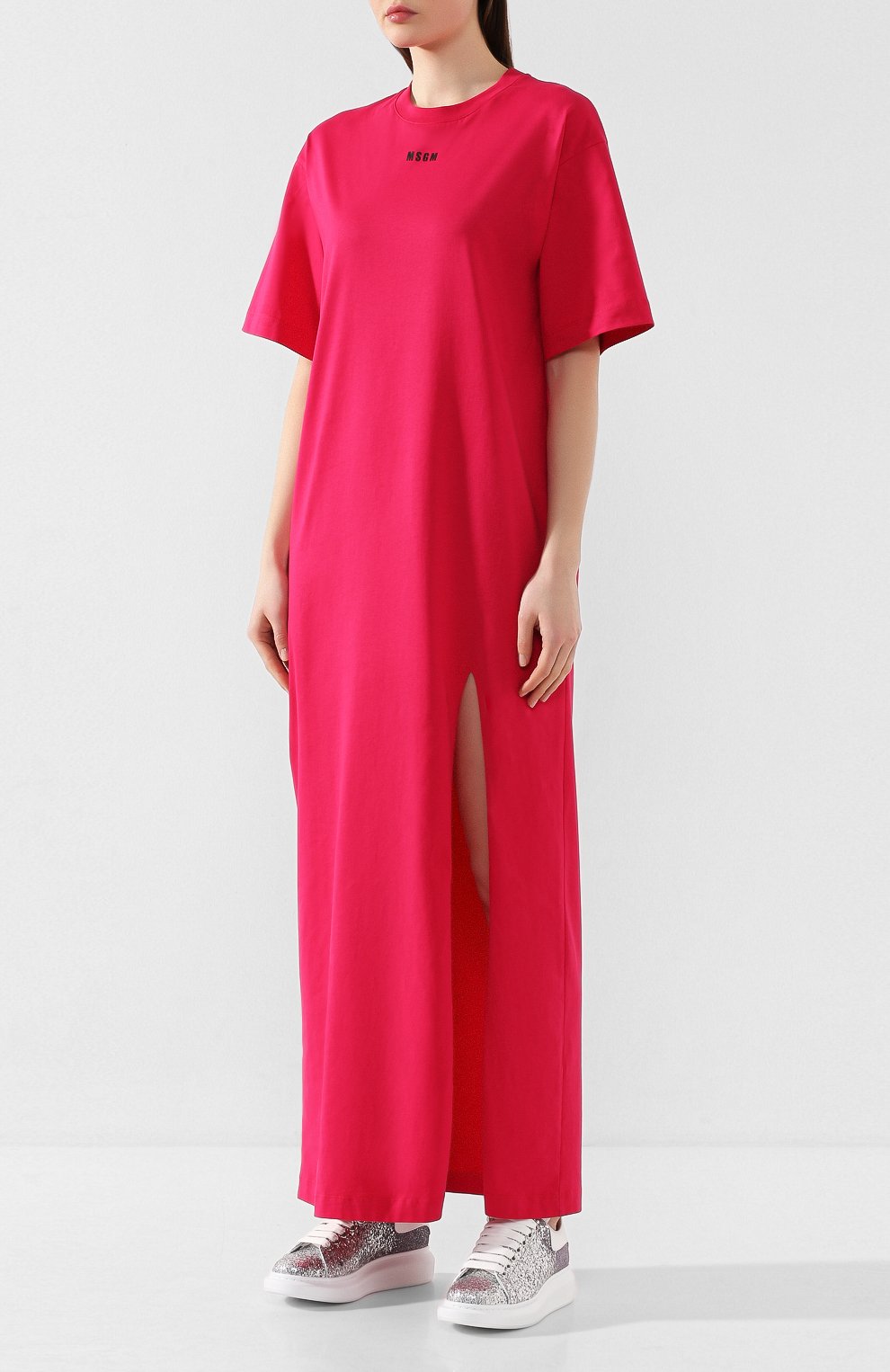 Хлопковое платье MSGM, арт. 2842MDA160 207498, фото 3