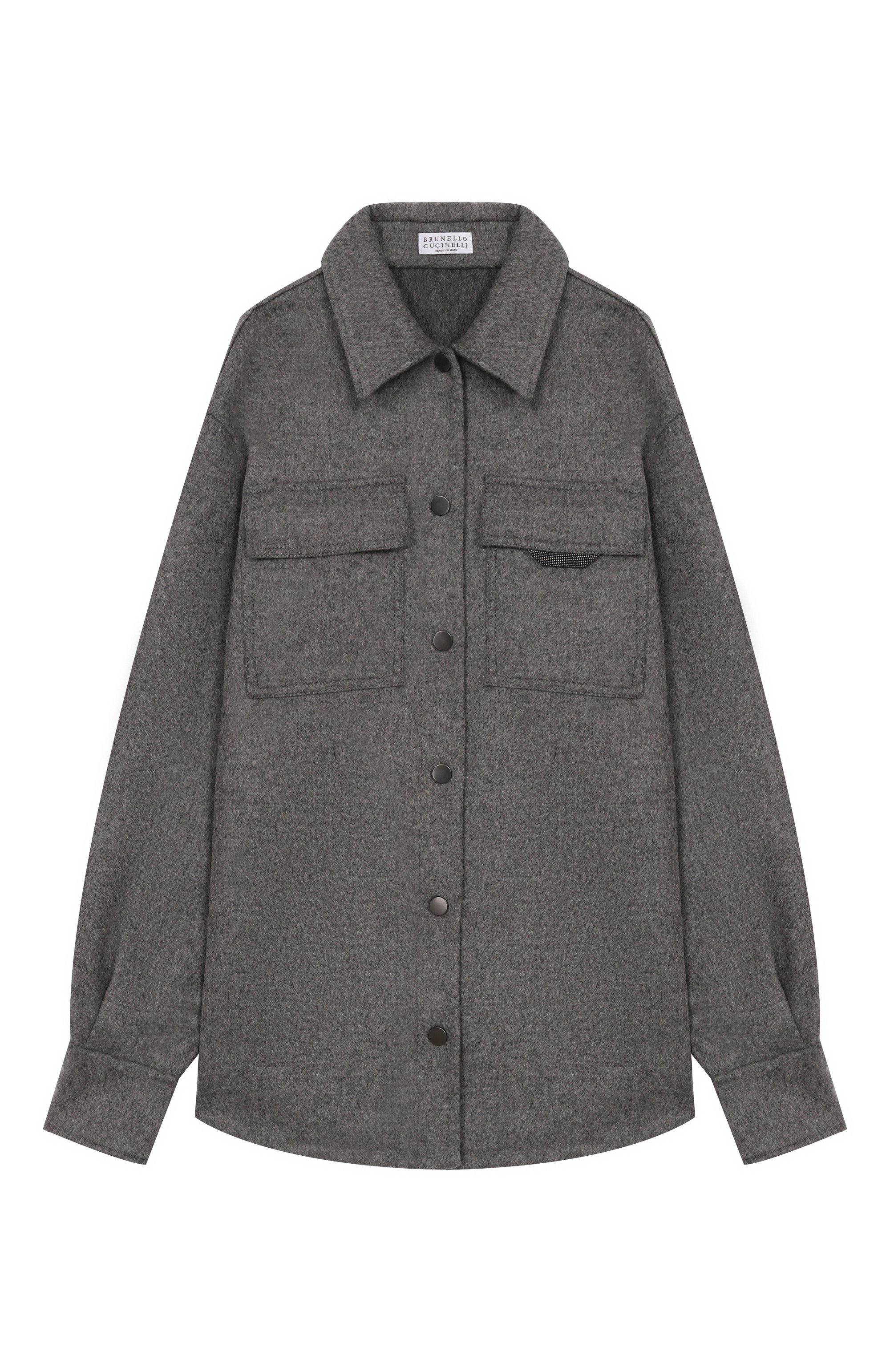 Шерстяная куртка-рубашка BRUNELLO CUCINELLI, арт. BD565C437C, фото 1