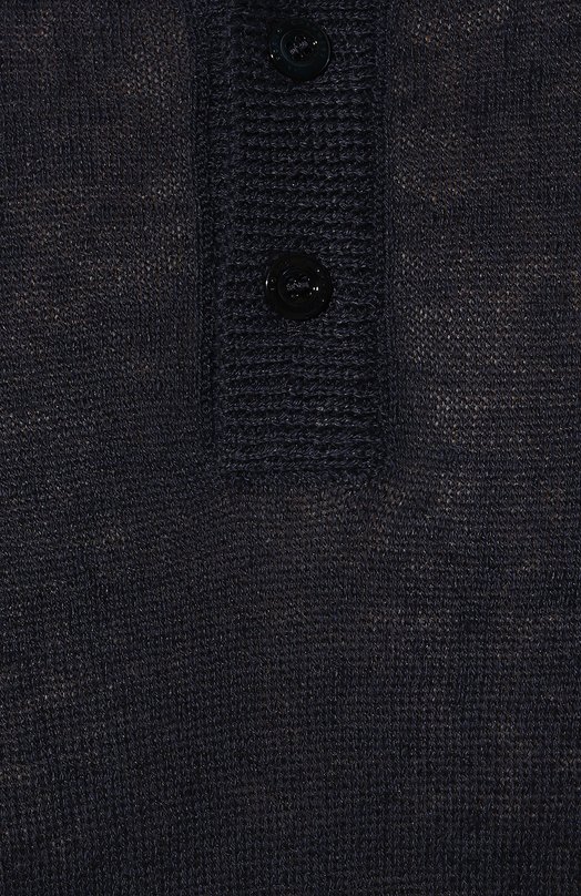 Джемпер изо льна и хлопка Il Borgo Cashmere Синий, фото 5