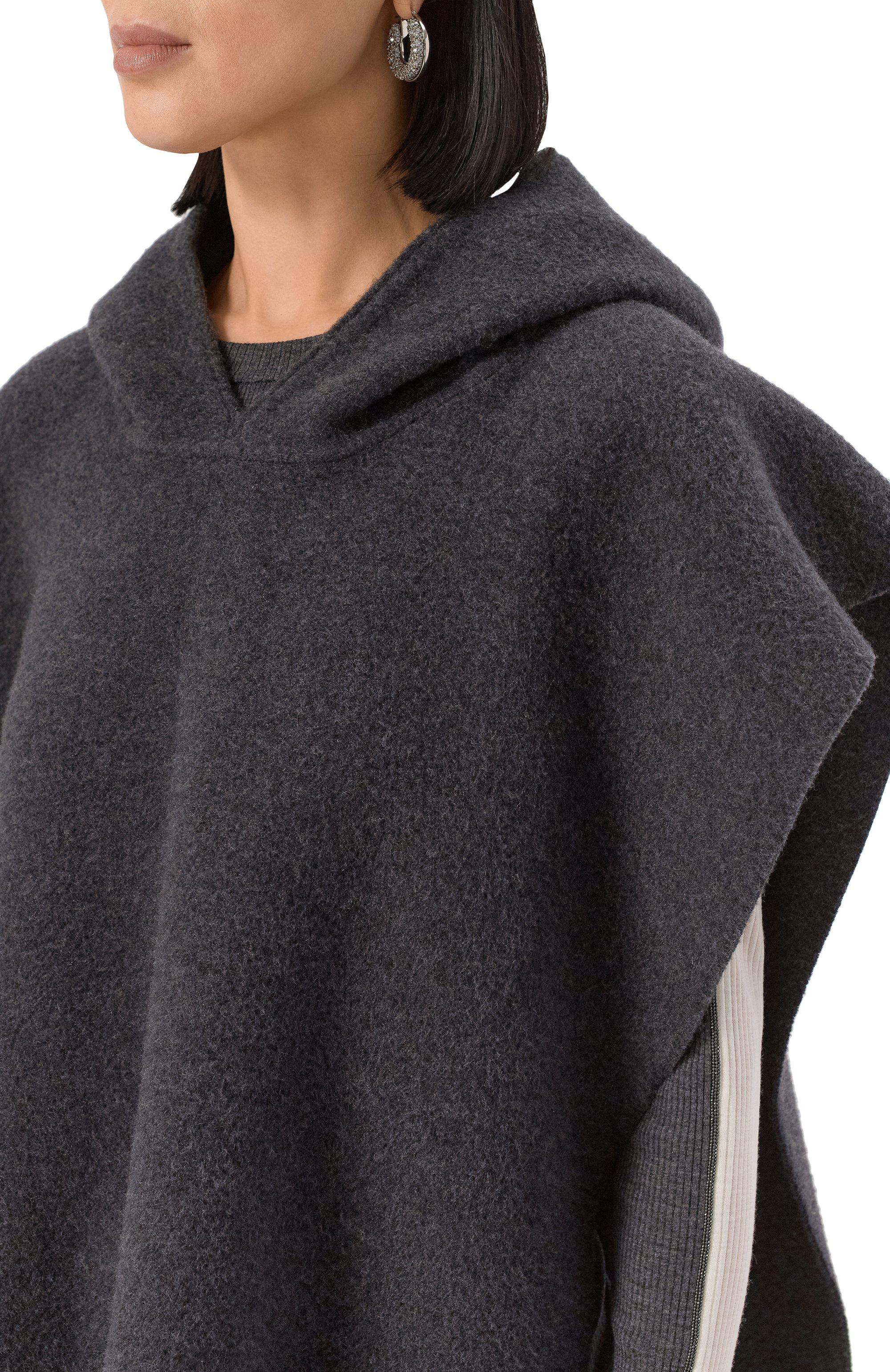 Пончо из шерсти и кашемира BRUNELLO CUCINELLI, арт. MSCDAGP44, фото 5