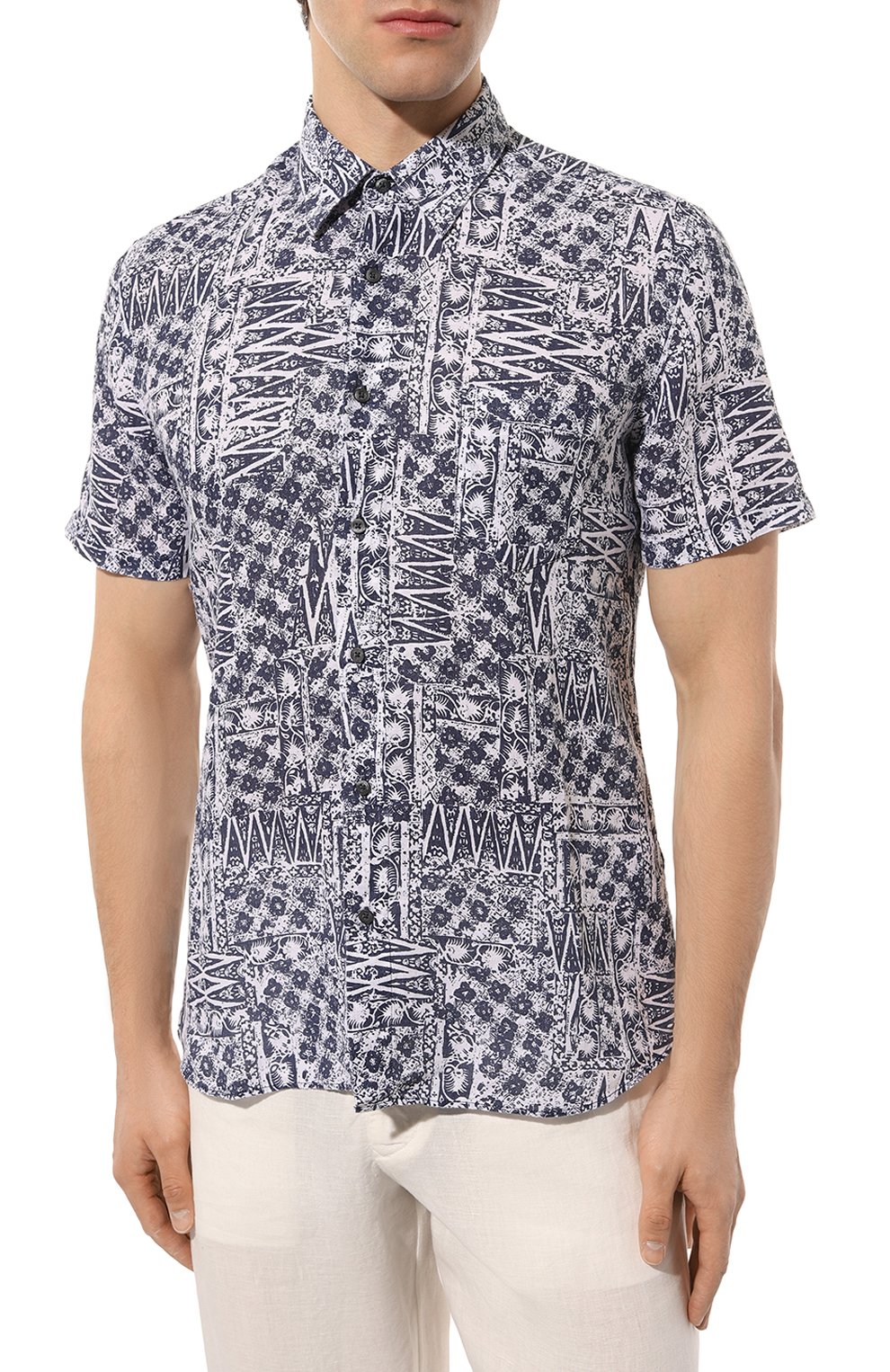 Льняная рубашка 120% LINO, арт. Y0M1368/000G182/000, фото 3