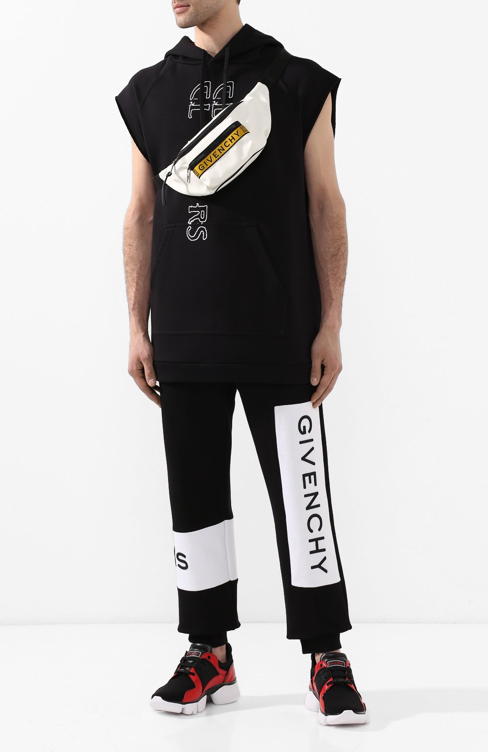 Текстильная поясная сумка 4g GIVENCHY белого цвета по цене 65900 руб., арт. BK5037K0JG, фото 2 Текстильная поясная сумка 4g GIVENCHY, арт. BK5037K0JG, фото 2