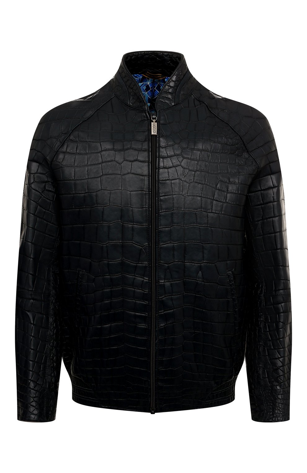 Куртка из кожи крокодила ZILLI темно-синего цвета по цене 11100000 руб., арт. MAP-BAR0N-1794P/1002, фото 1 Куртка из кожи крокодила ZILLI, арт. MAP-BAR0N-1794P/1002, фото 1