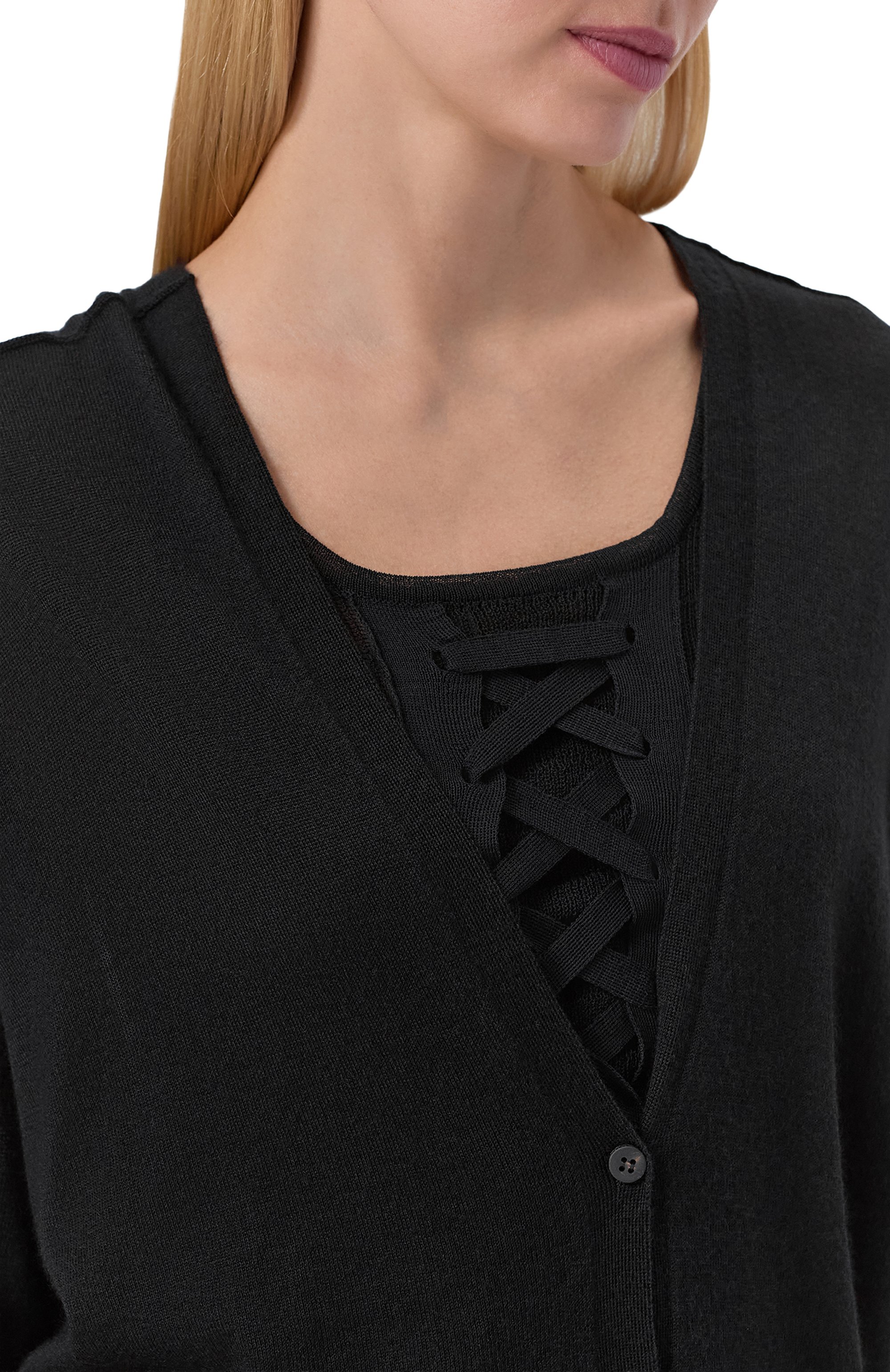 Кардиган из кашемира и шелка ISABEL BENENATO, арт. DK922S26, фото 5