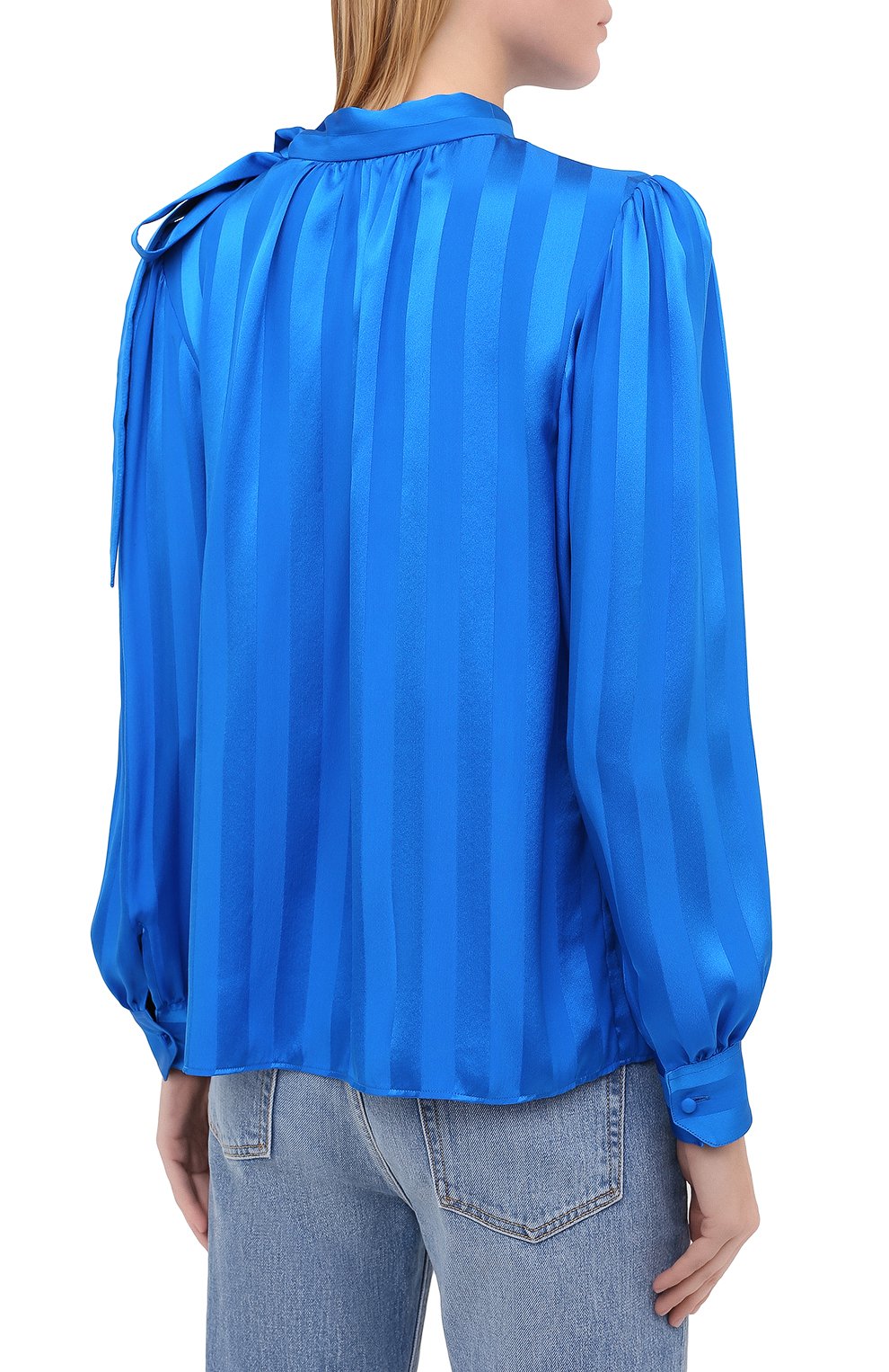 Шелковая блузка SAINT LAURENT, арт. 635870/Y5B72, фото 5