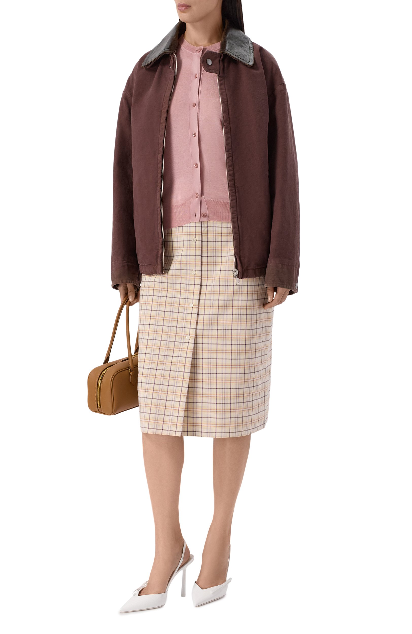 Хлопковая куртка PRADA фиолетового цвета по цене 593000 руб., арт. 292323S000/157N, фото 2 Хлопковая куртка PRADA, арт. 292323S000/157N, фото 2