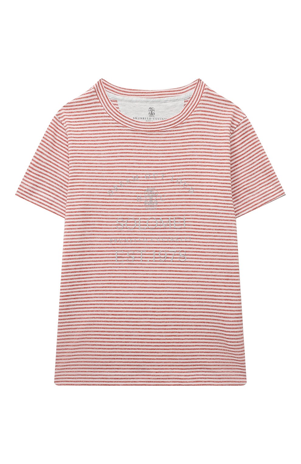 Хлопковая футболка BRUNELLO CUCINELLI, арт. BTS81T128B, фото 1