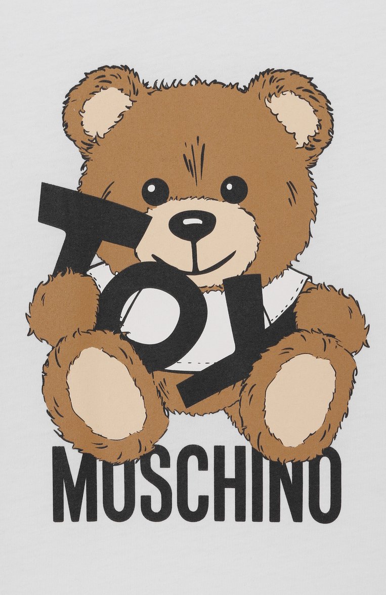 Мужского хлопковая футболка MOSCHINO белого цвета, арт. H9M04K/LAA03/4-8 | Фото 3 (Материал внешний: Хлопок; Девочки Кросс-КТ: футболка-одежда; Нос: Не проставлено; Региональные ограничения белый список (Axapta Mercury): Не проставлено; Мальчики Кросс-КТ: Футболка-одежда; Ростовка одежда: 5 лет | 110 см, 6 лет | 116 см, 8 лет | 128 см, 4 года | 104 см)
