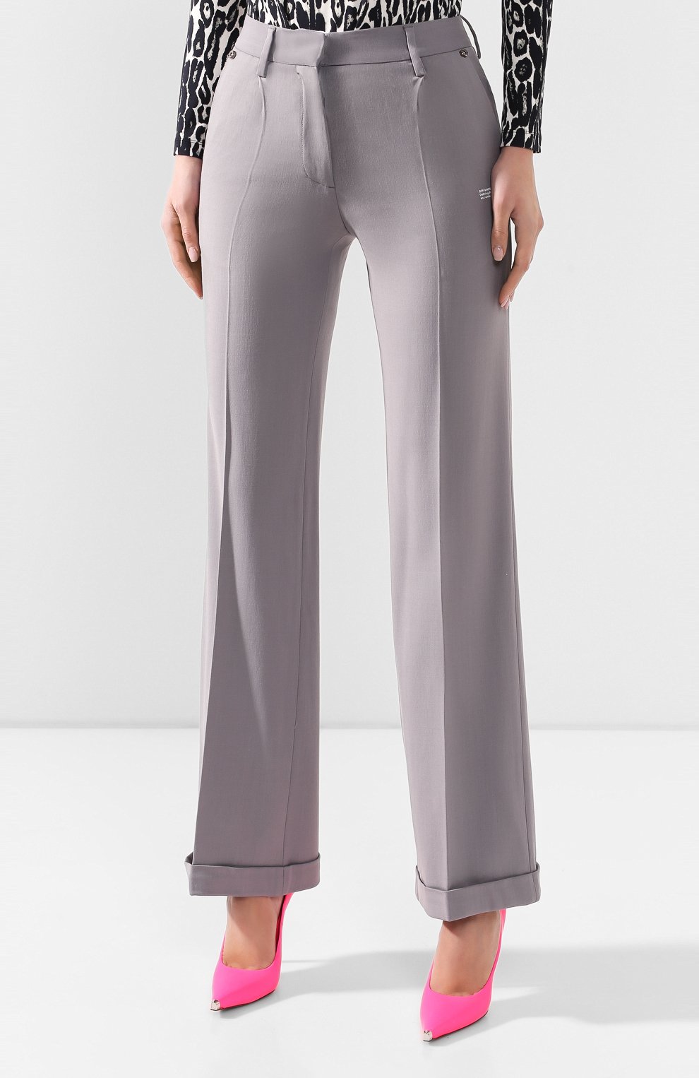 Брюки из смеси вискозы и шерсти OFF-WHITE, арт. 0WCA102R205150680600, фото 3