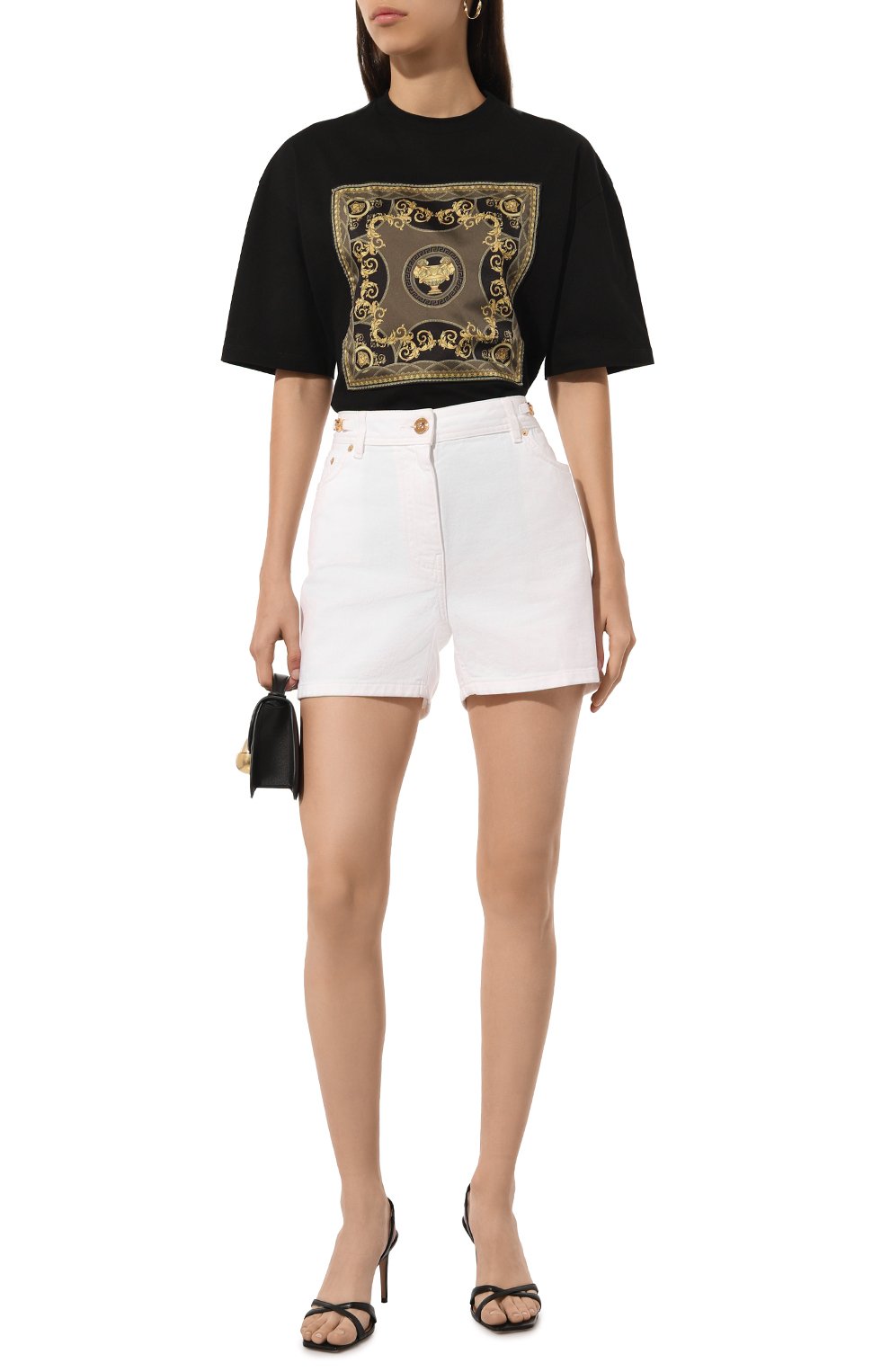 Хлопковая футболка VERSACE, арт. 1016291/1A11595, фото 2