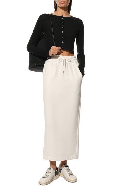 Хлопковая юбка DRIES VAN NOTEN белого цвета по цене 31000 руб., арт. 222-011105-5611, фото 2 Хлопковая юбка DRIES VAN NOTEN, арт. 222-011105-5611, фото 2