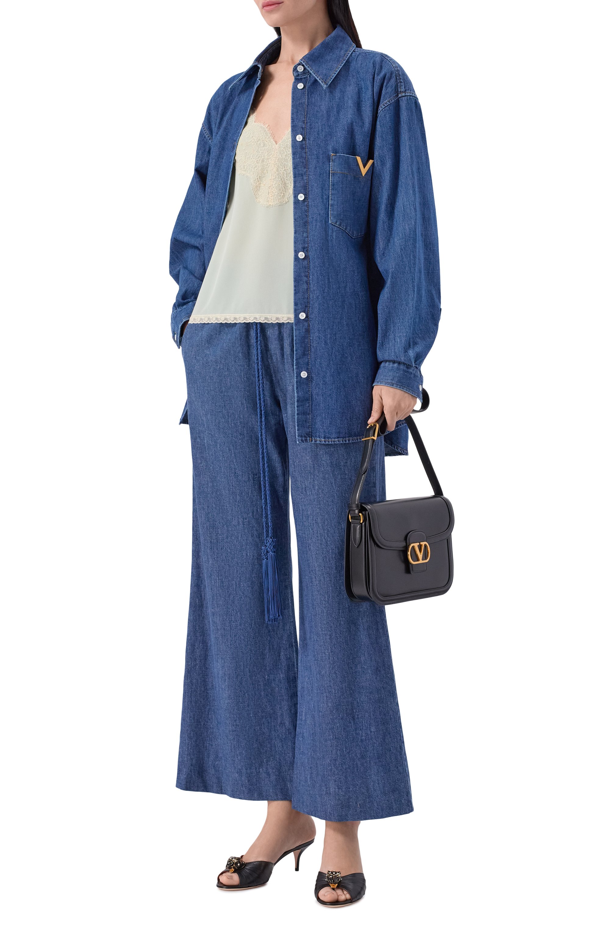 Шелковый топ VALENTINO, арт. 8B3AEBG2/21B, фото 2