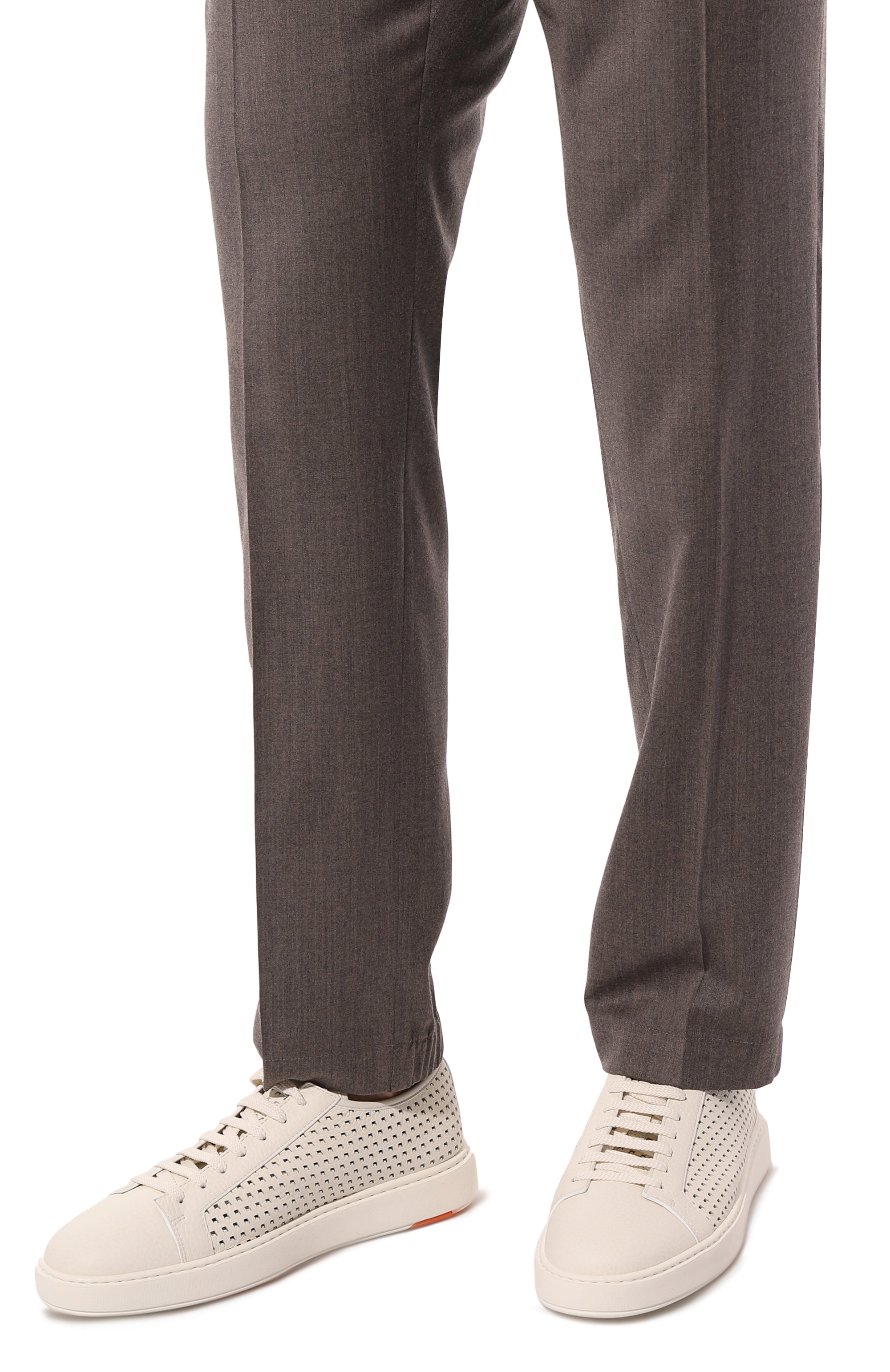 Кожаные кеды cleanic SANTONI, арт. MBCD21978BARCS03I50, фото 3