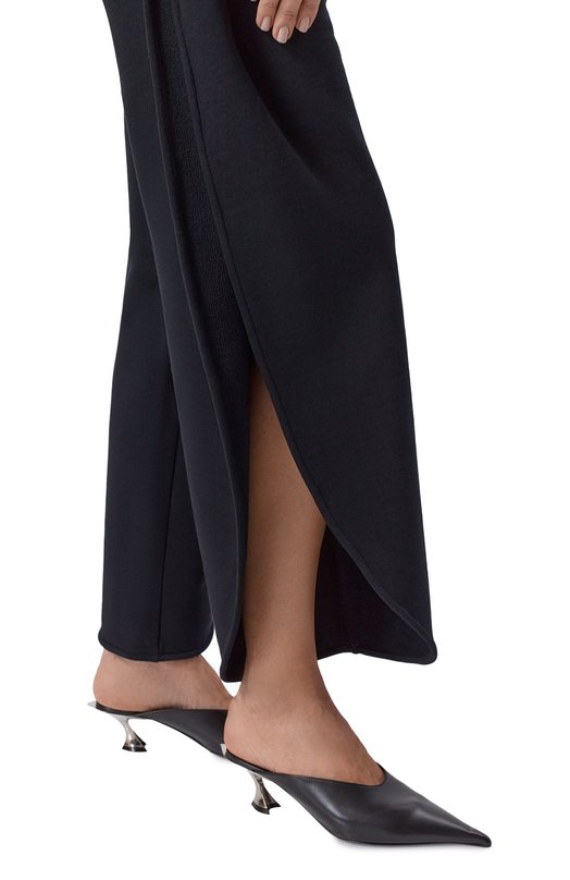 Хлопковые брюки Alaia AA9P1299J094C Чёрный  AA9P1299J094C Фото 5