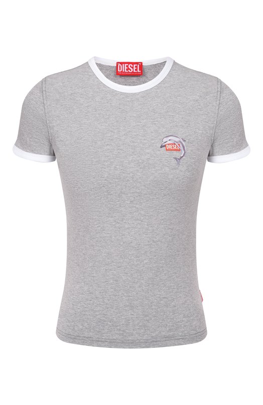 Хлопковая футболка Diesel A21917/0QHHA Серый A21917/0QHHA