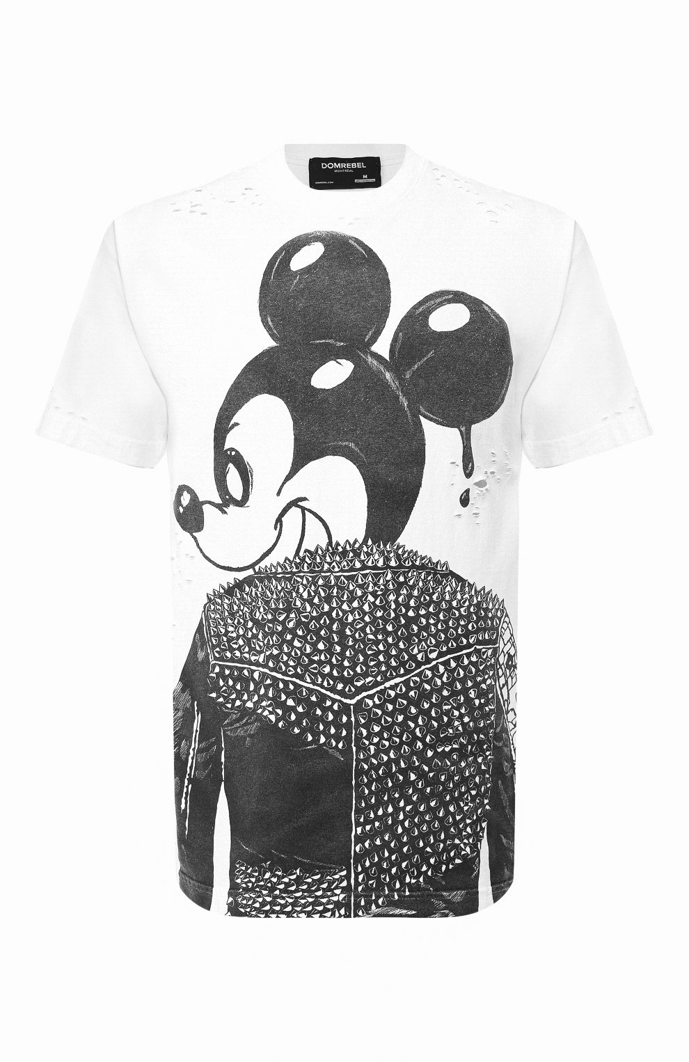 Хлопковая футболка DOMREBEL, арт. MICK/0VERSIZE T-SHIRT/H0LES, фото 1