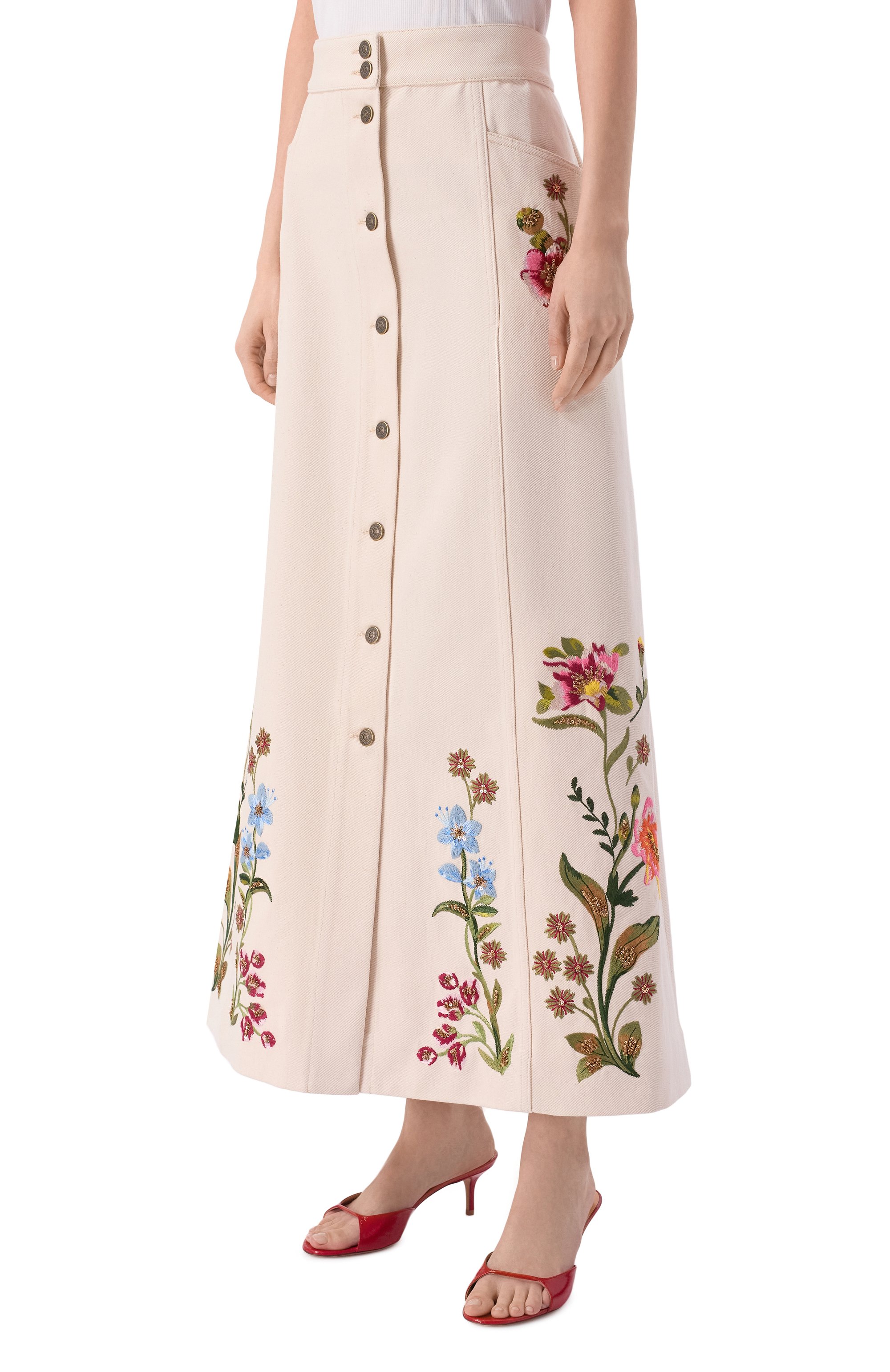 Джинсовая юбка VALENTINO, арт. 8B3DD28Z/9Y5, фото 3