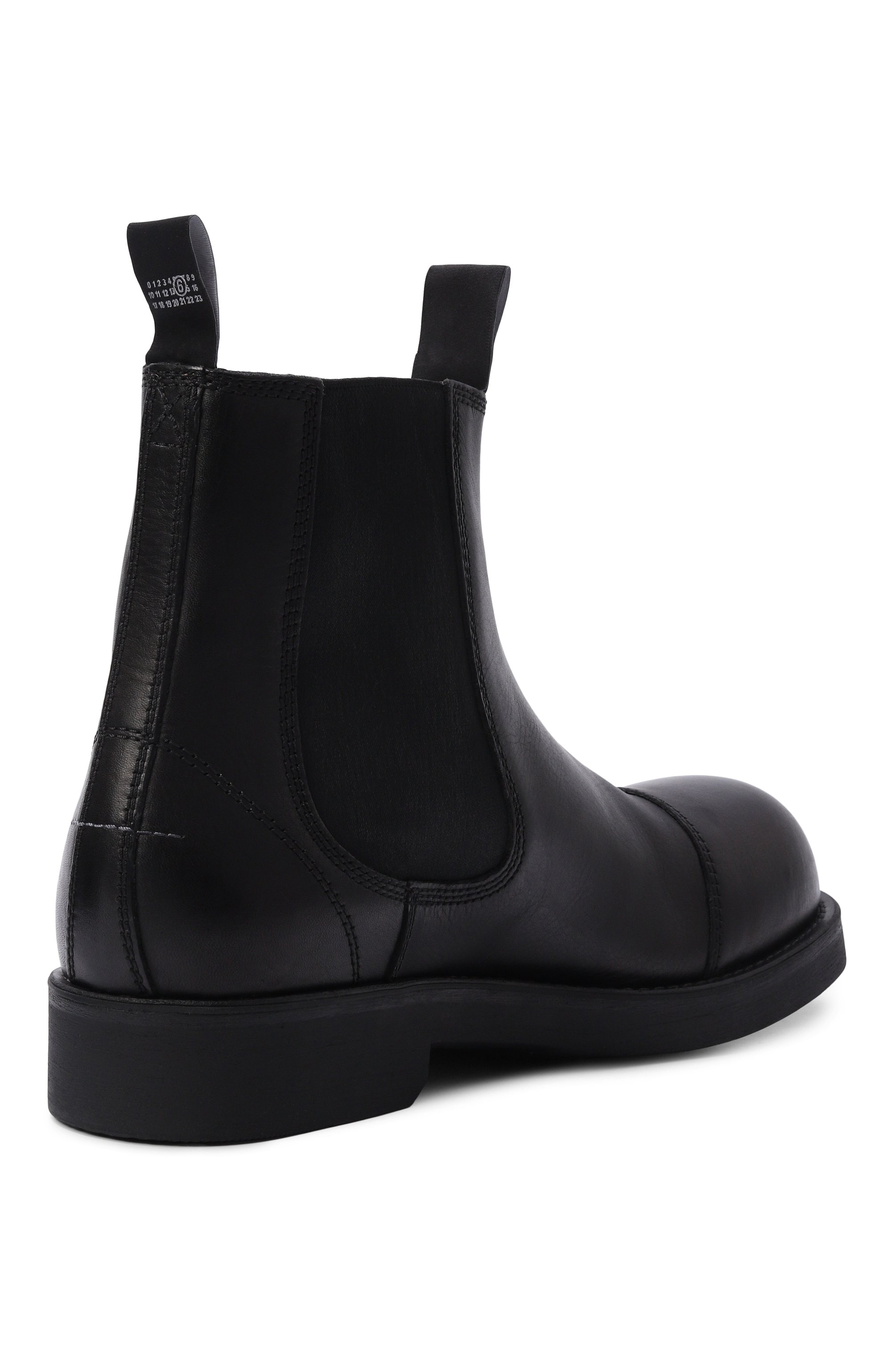 Кожаные челси biker MM6 черного цвета по цене 97050 руб., арт. SH1WU0014/P7431, фото 4 Кожаные челси biker MM6, арт. SH1WU0014/P7431, фото 4