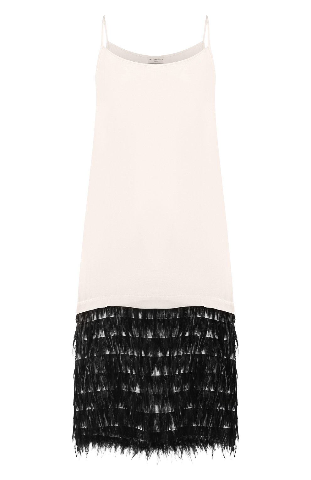 Платье из вискозы DRIES VAN NOTEN черно-белого цвета по цене 151000 руб., арт. 191-31024-7300, фото 1 Платье из вискозы DRIES VAN NOTEN, арт. 191-31024-7300, фото 1