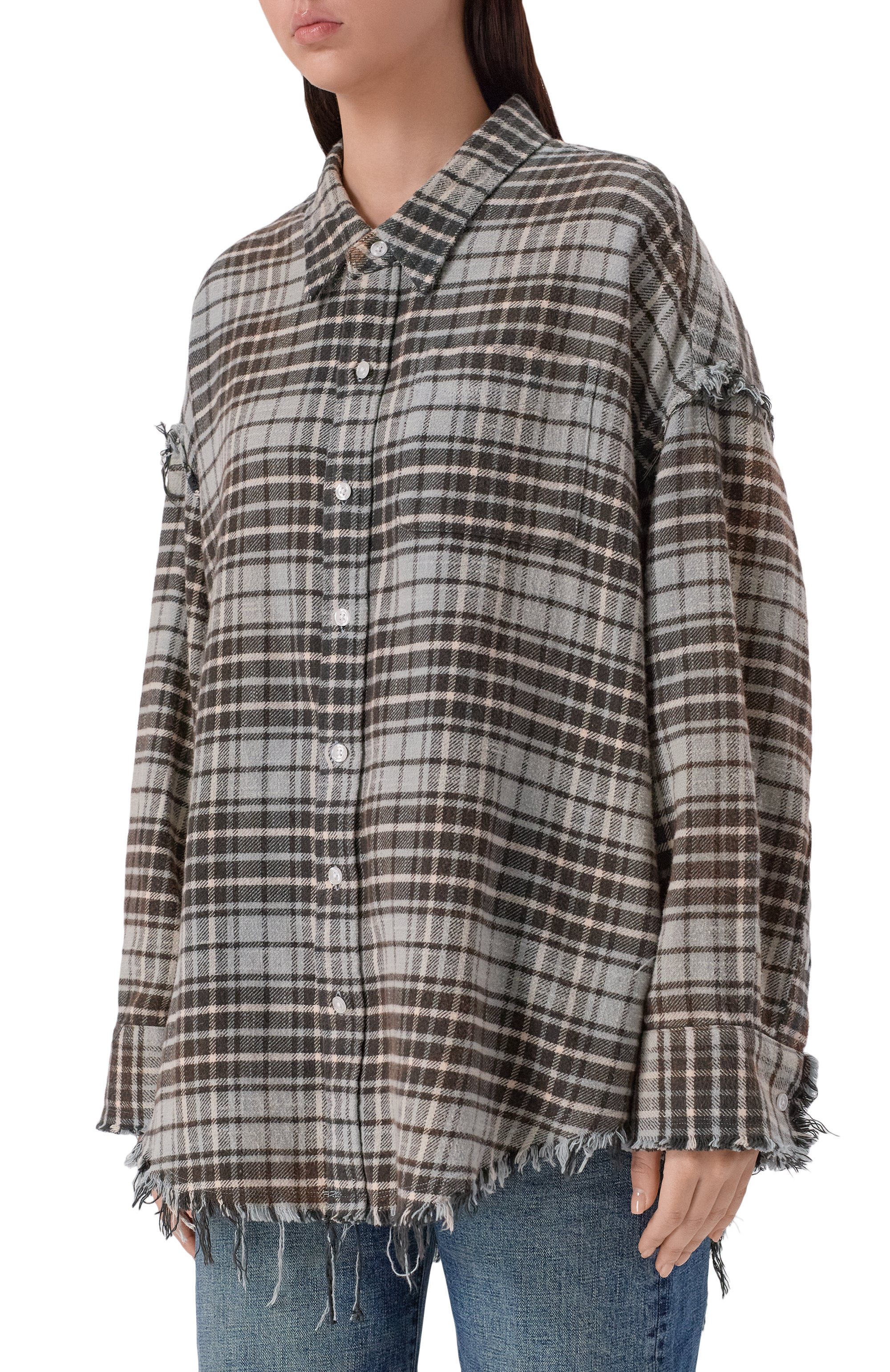 Хлопковая рубашка R13, арт. R13WR075-R560B/W, фото 3