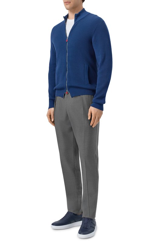 Шерстяные брюки Kiton UP1LACK03711 Серый  UP1LACK03711 Фото 2