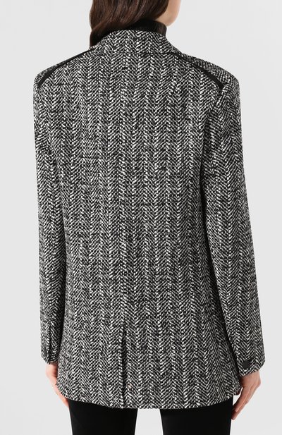 Жакет RAG AND BONE черно-белого цвета по цене 99300 руб., арт. WAW19H4009MX09, фото 4 Жакет RAG AND BONE, арт. WAW19H4009MX09, фото 4