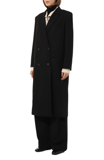 Шерстяное пальто LOW CLASSIC, арт. L0W22FW_CT10BK, фото 3