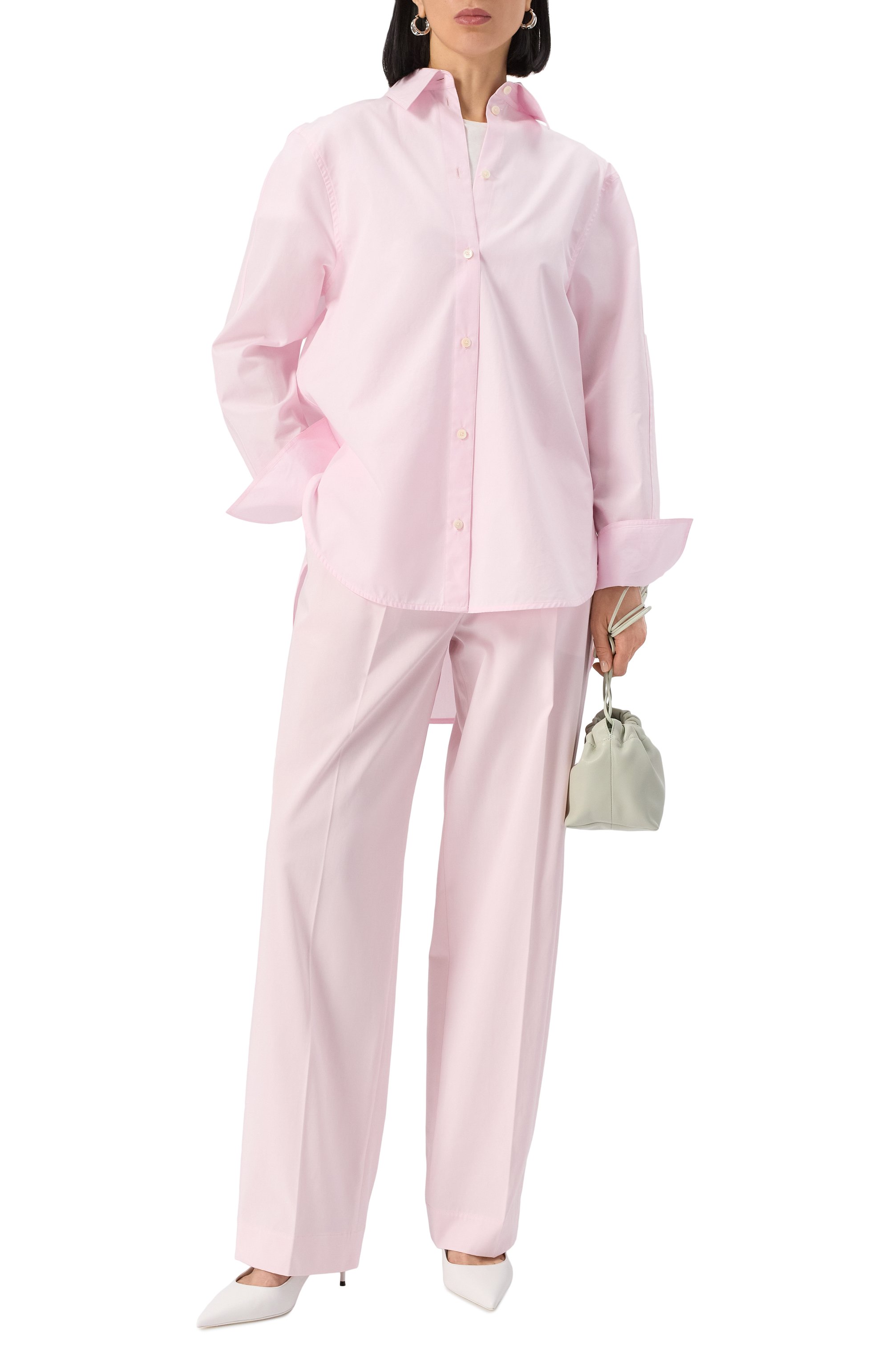 Хлопковые брюки TOTEME, арт. 252-WRB0246-FB0379, фото 2