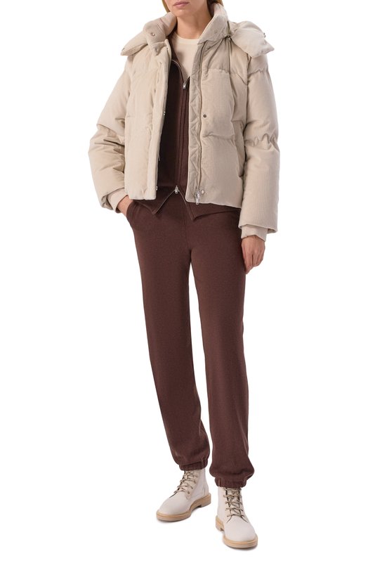 Вельветовый пуховик MVST M25.1MW.0013/5180 Бежевый  M25.1MW.0013/5180 Фото 2