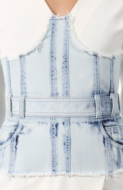 Платье BALMAIN голубого цвета по цене 226500 руб., арт. TF16253/D016, фото 5 Платье BALMAIN, арт. TF16253/D016, фото 5