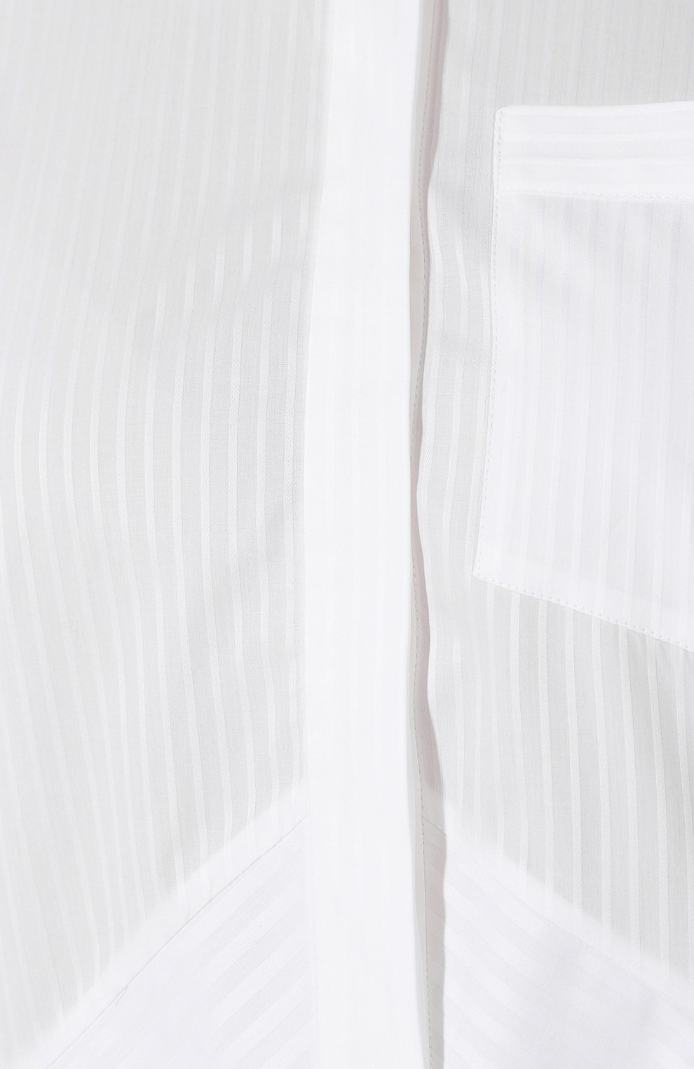 Хлопковая рубашка VICTORIA, VICTORIA BECKHAM белого цвета по цене 25100 руб., арт. SHVV 162A PAW19 STRIPED SHIRTING, фото 5 Хлопковая рубашка VICTORIA, VICTORIA BECKHAM, арт. SHVV 162A PAW19 STRIPED SHIRTING, фото 5