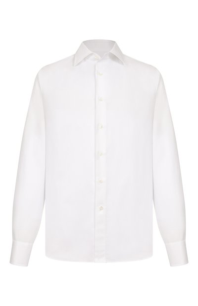 Мужская сорочка из хлопка и льна CANALI, арт. CCL7018/GD03468