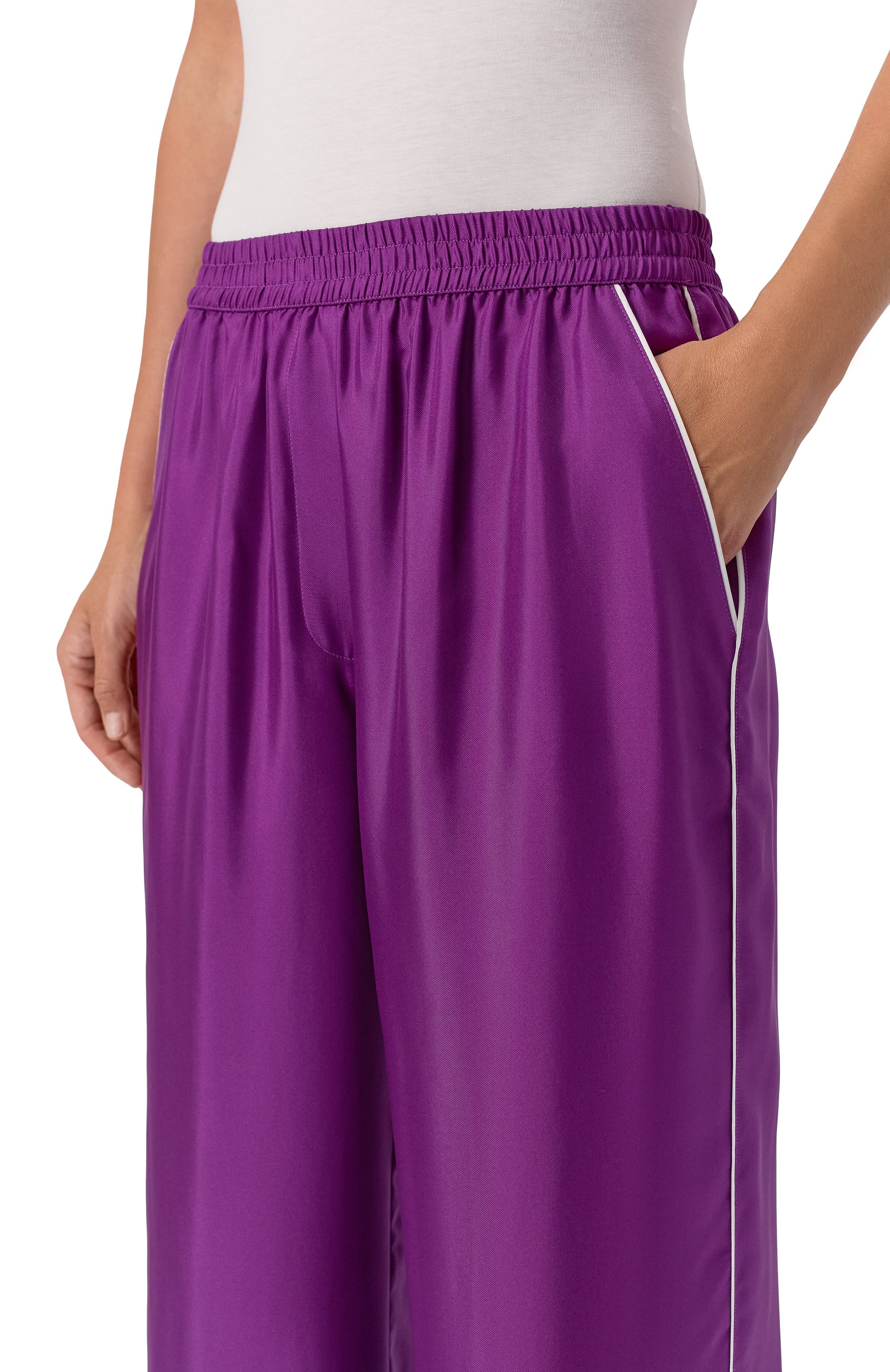 Шелковые брюки DOLCE & GABBANA, арт. FTAMPT/FU10S, фото 5