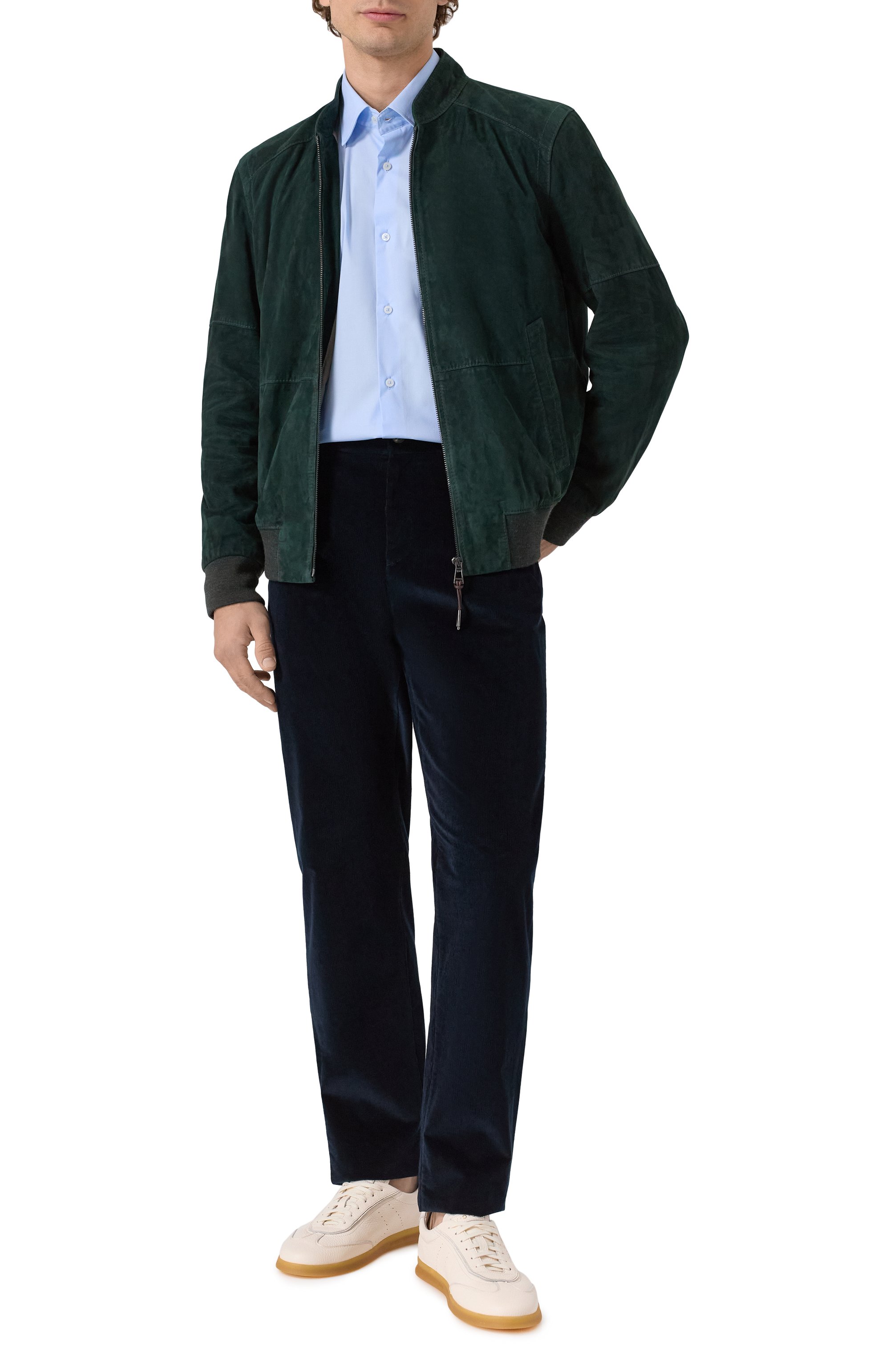 Замшевый бомбер WINDSOR, арт. B0RELL03-L/1300160L, фото 2